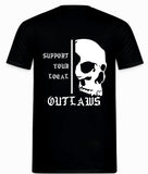 Nr. 6b - T-Shirt Motiv "Totenkopf" - Schwarz