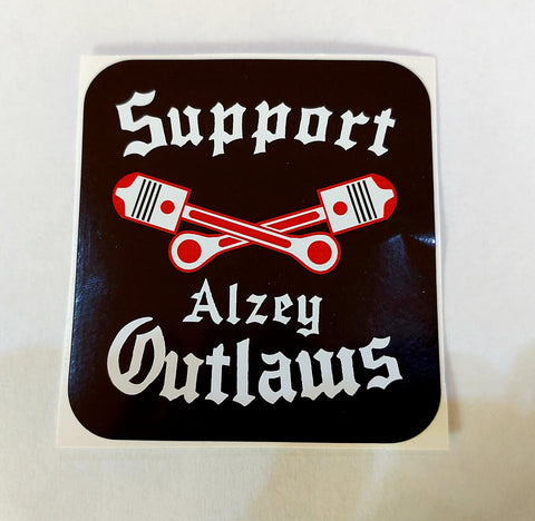 31 - Aufkleber "Support Outlaws Alzey"
