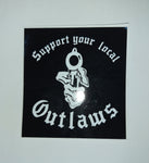 Aufkleber "Support Outlaws"